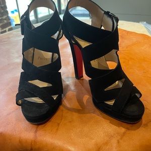 Christian Louboutin suede heels